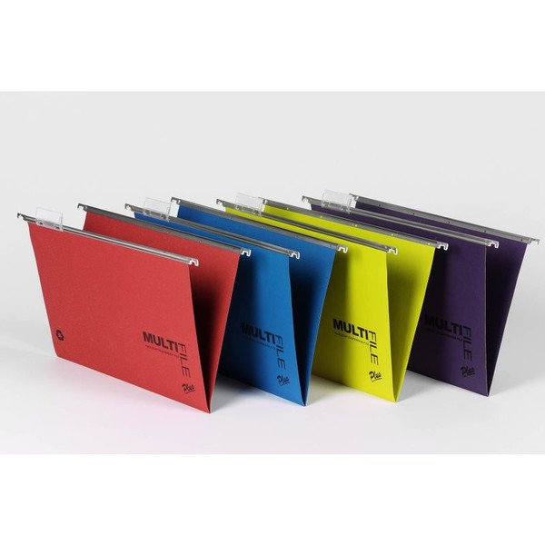 Rexel Multifile Plus Foolscap Suspension File 15mm Assorted (10) hanging folder