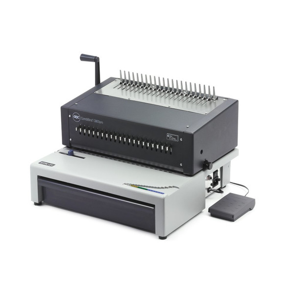 GBC CombBind C800Pro Comb binding machine 450листов Черный, Cеребряный