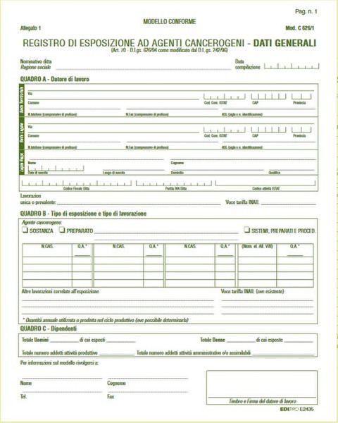Edipro E2435 accounting form/book