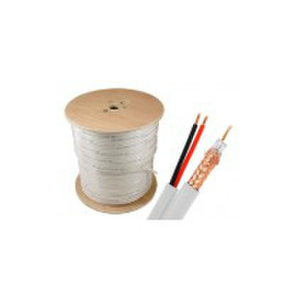 Unirise BRG59S-1000F-WHT-PL 304.8m RG59 18/2 White coaxial cable