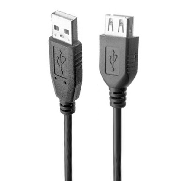 Link Depot USB-MF 1.8m USB A USB A Schwarz