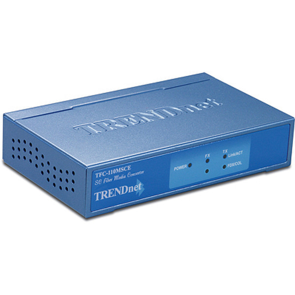 Trendnet TFC-110MSCE 100Mbit/s 1310nm Multi-mode Blue network media converter