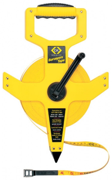 C.K Tools T3565 165 50m Acrylonitrile butadiene styrene (ABS) Black,Yellow tape measure