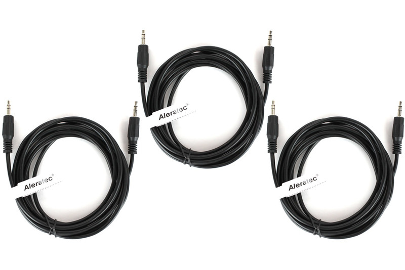 Aleratec 250255 2.43м 3.5mm 3.5mm Черный аудио кабель