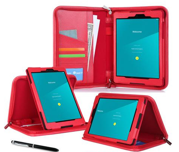 Roocase YM-NX9-EXE-RD 8.9Zoll Blatt Rot Tablet-Schutzhülle