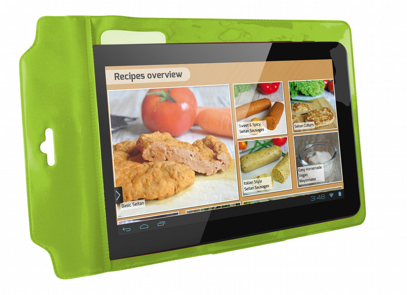 Ksix BXFUSP10V 10Zoll Beuteltasche Grün Tablet-Schutzhülle