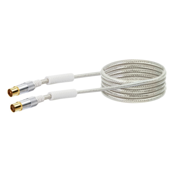 Schwaiger KVKHD15S 531 1.5м IEC IEC Белый коаксиальный кабель