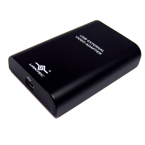 Vantec NBV-100U USB 2.0 DVI Schwarz Kabelschnittstellen-/adapter