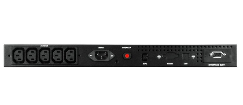 EFFEKTA MTD-RM 1000 Line-Interactive 1000VA 5AC outlet(s) Rackmount Black uninterruptible power supply (UPS)