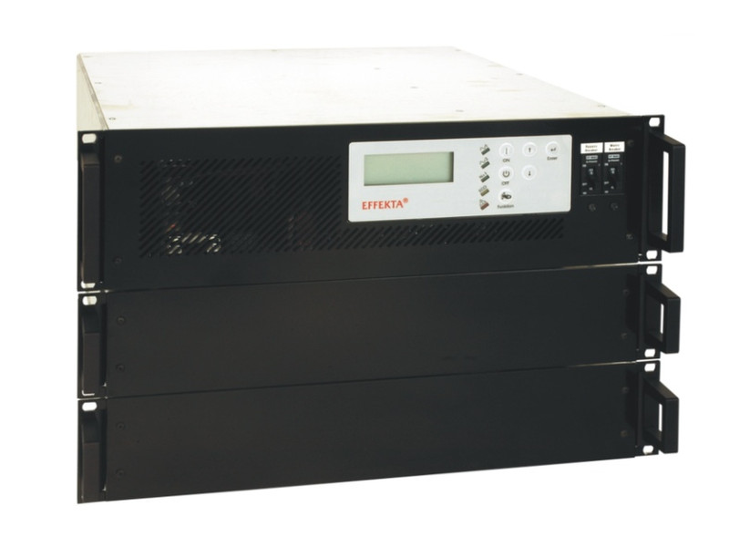 EFFEKTA MH 6000 RM Double-conversion (Online) 6000VA Rackmount Black,Grey uninterruptible power supply (UPS)