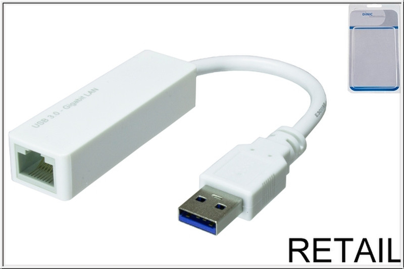 DINIC USB3-LAN-W кабельный разъем/переходник