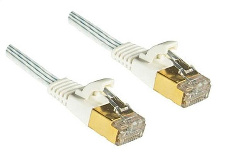 DINIC C6-F1 1m Cat6 U/FTP (STP) White networking cable
