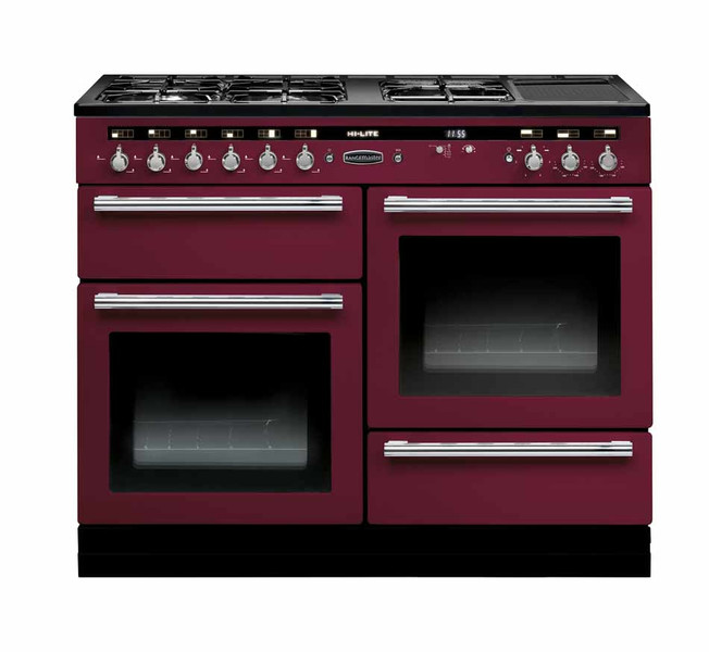 Rangemaster Hi-LITE 110 Freistehend Combi hob A Rot