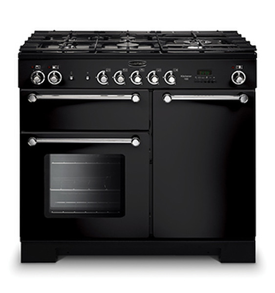 Rangemaster Kitchener 100 Freistehend Gas hob A Schwarz