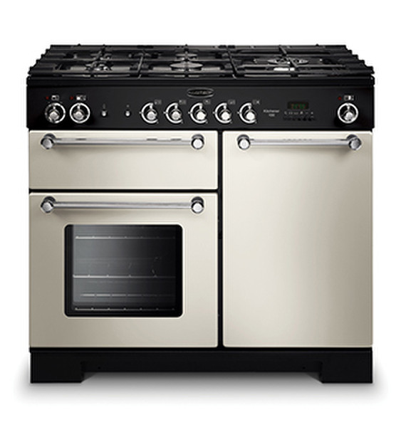 Rangemaster Kitchener 100 Freistehend Gas hob A Elfenbein