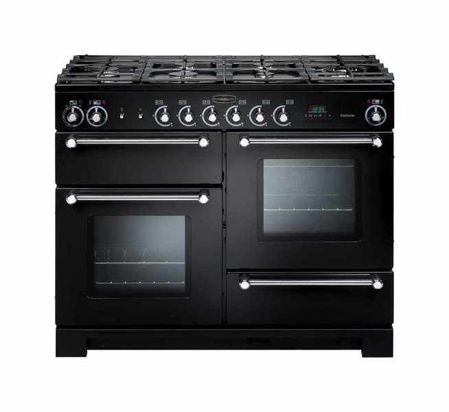 Rangemaster Kitchener 110 Freistehend Gas hob B Schwarz