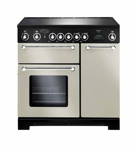 Rangemaster Kitchener 90 Freistehend Ceramic hob A Elfenbein