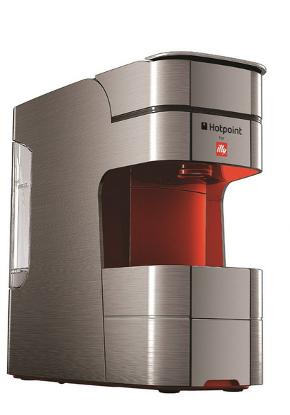 Hotpoint CMHPCGB0 Pod coffee machine 0.8L Metallic,Red coffee maker