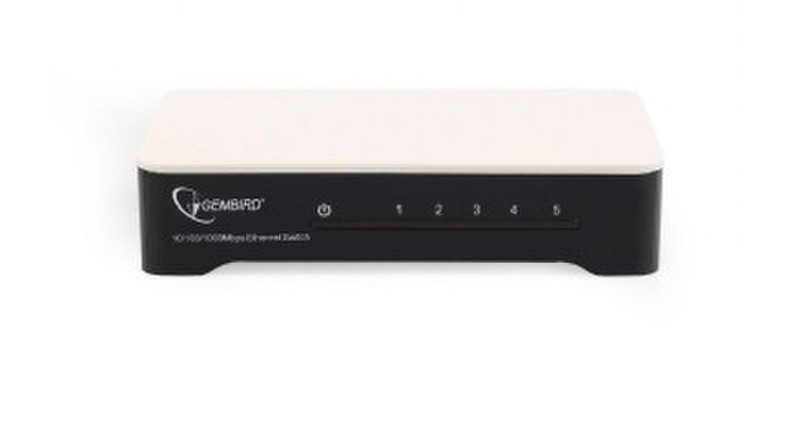 Gembird NP-SWG5-001 Gigabit Ethernet (10/100/1000) Белый сетевой коммутатор