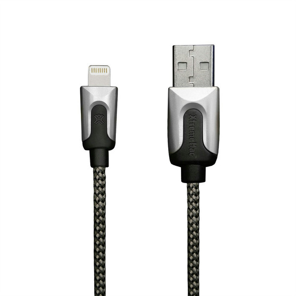 XtremeMac XCL-HQC-83 1m USB A Lightning Silver USB cable