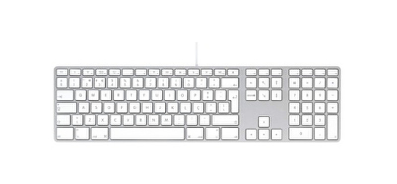 Apple Keyboard USB QWERTY Белый клавиатура