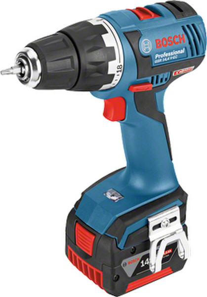 Bosch GSR 14,4 V-EC Professional Дрель с рукояткой пистолетного типа Литий-ионная (Li-Ion) 4А·ч 1700г Черный, Синий, Красный