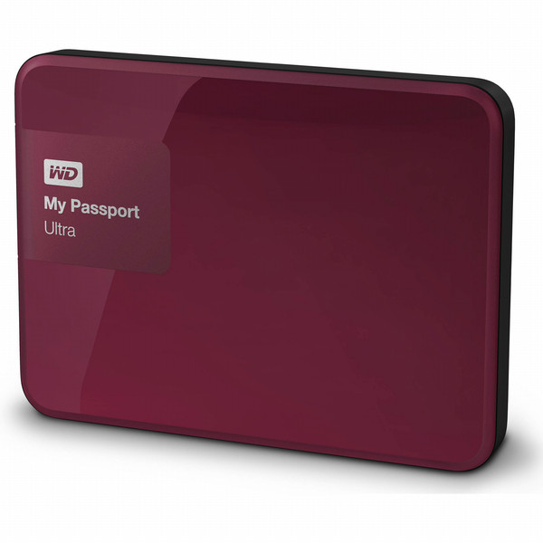 Western Digital My Passport Ultra 2000GB Red external hard drive