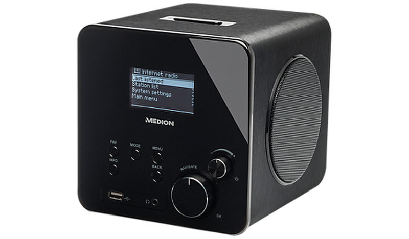 Medion P85017 Портативный Черный радиоприемник