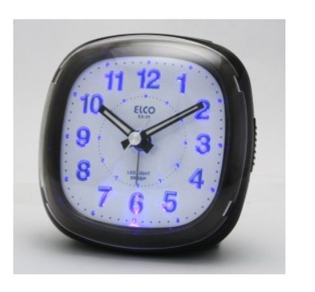 Elco EA-35 Mechanical table clock Квадратный Черный настольные часы