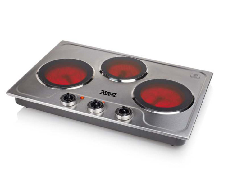 Nova Ceramic hot plate with 3 burners