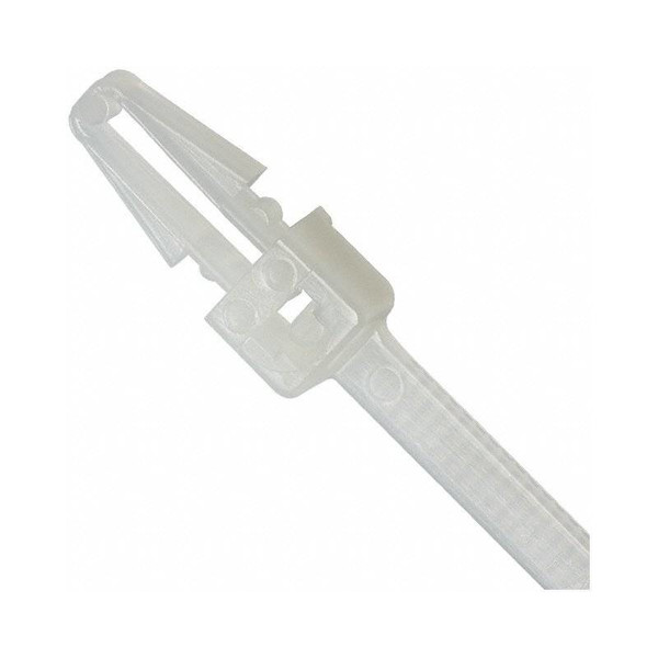 Techly Cable Ties Clip 200x4,8mm with Graft Free Nylon 100 pcs White ISWTA-20048B cable tie