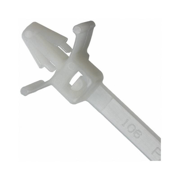 Techly Cable Ties Clip 200x4,8mm with Quick Coupling Nylon 100 pcs White ISWTW-20048A cable tie