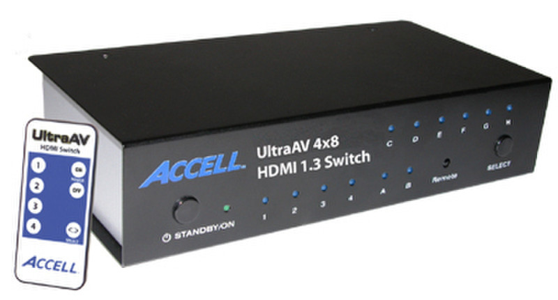 Accell UltraAV 4x8 HDMI 1.3 Audio/Video Switch HDMI