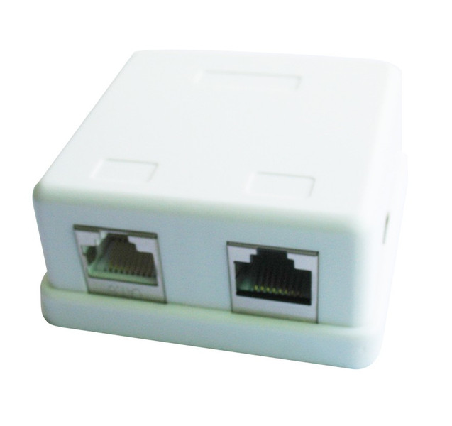 Gembird NCAC-HS-SMB2 White outlet box