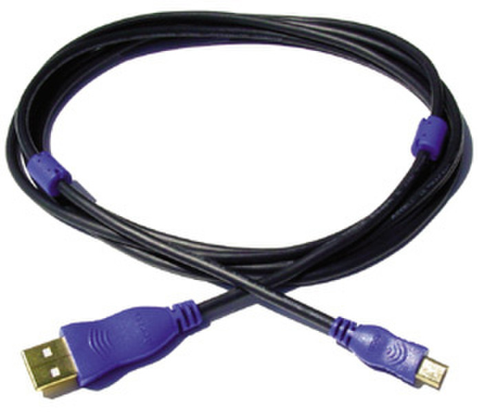Accell USB 2.0 Mini-B 2m/7ft 2м Черный кабель USB