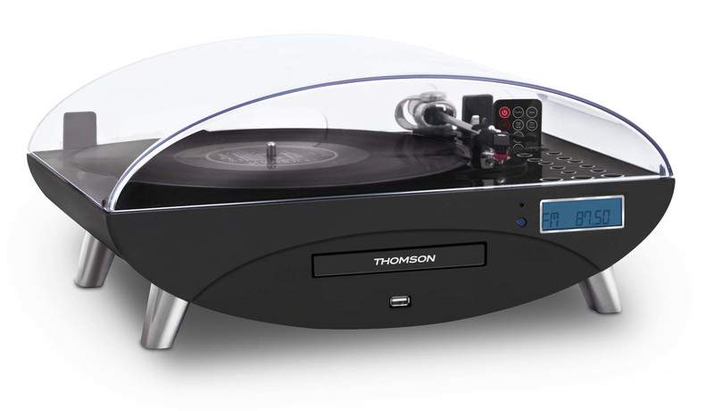 Thomson TT400CD Schwarz Plattenspieler