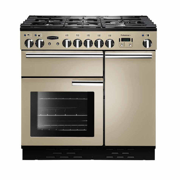 Rangemaster Professional + 90 Dual Fuel Отдельностоящий Gas hob A Черный, Кремовый