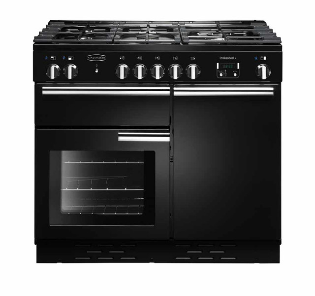 Rangemaster Professional + 100 Dual Fuel Отдельностоящий Gas hob A Черный