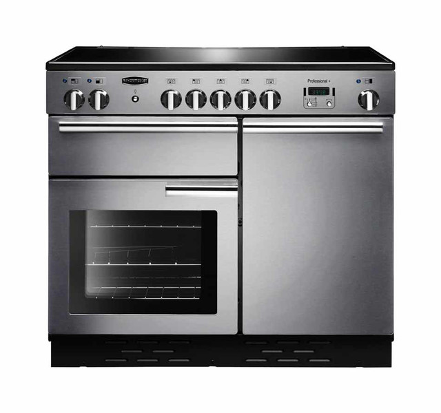 Rangemaster Professional + 100 Induction Freistehend Induktionskochfeld A Schwarz, Edelstahl