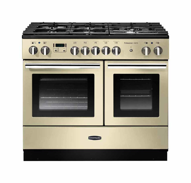 Rangemaster Professional + 100 FX Dual Fuel Отдельностоящий Gas hob A Черный, Кремовый