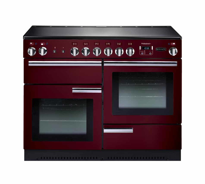 Rangemaster Professional + 110 Ceramic Freistehend Ceramic hob A Schwarz, Rot