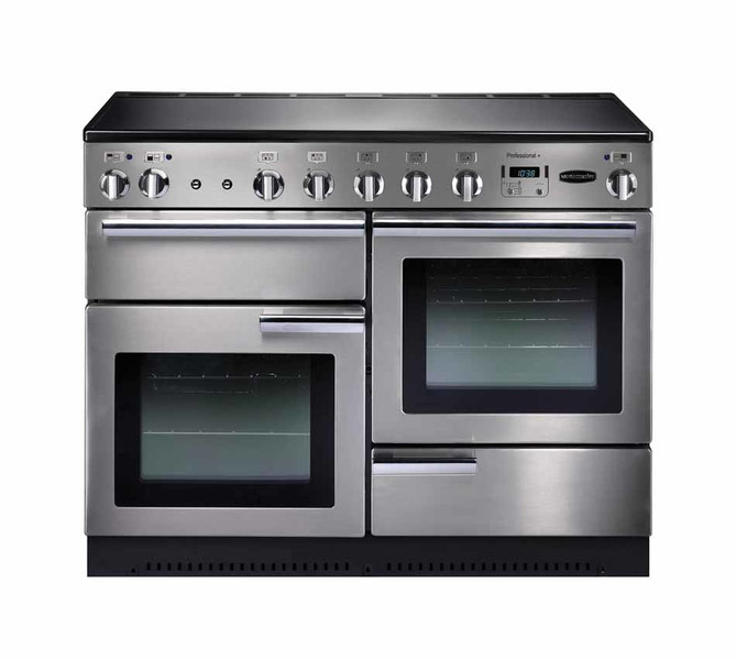 Rangemaster Professional + 110 Induction Freistehend Induktionskochfeld A Schwarz, Edelstahl