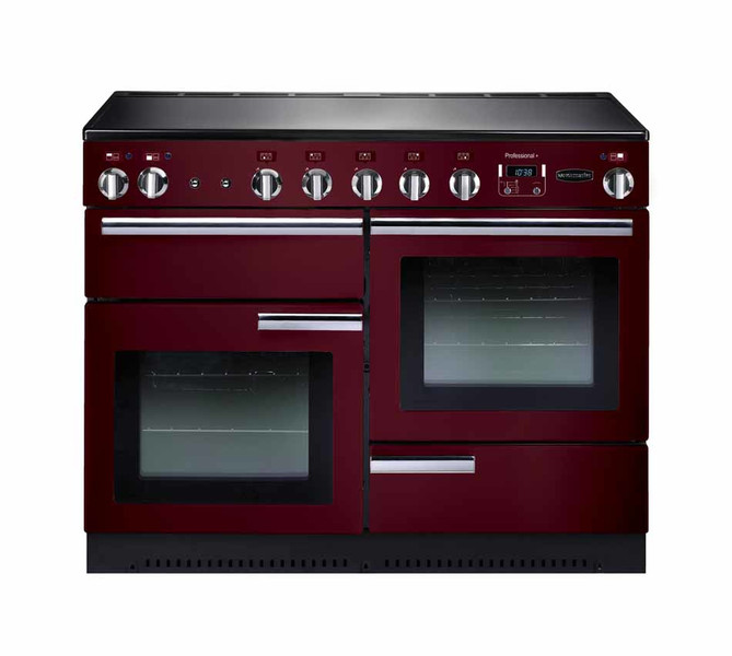 Rangemaster Professional + 110 Induction Freistehend Induktionskochfeld A Schwarz, Rot