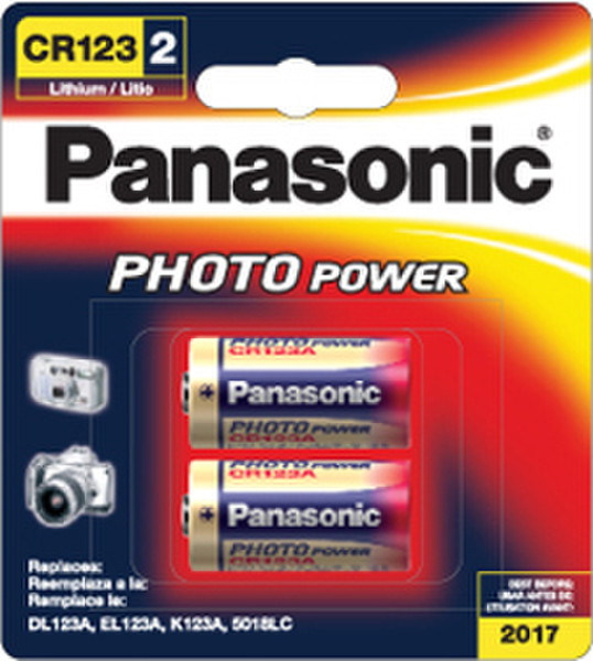 Panasonic CR123A 3В батарейки