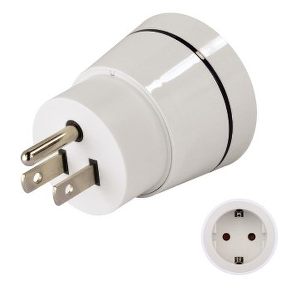 Hama 00121994 White power plug adapter