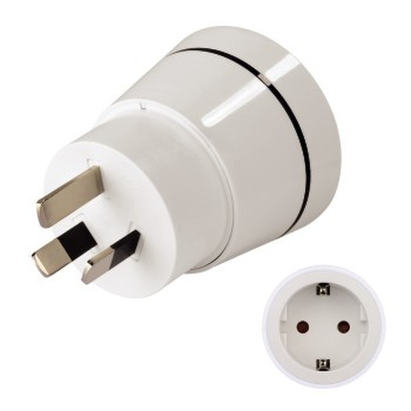 Hama 00121996 White power plug adapter