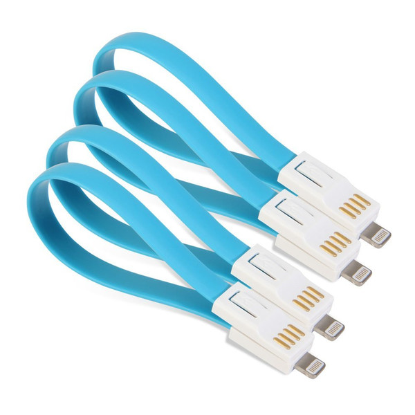GMYLE NPL700048+QTY4 0.205м USB A Lightning Синий, Белый кабель USB