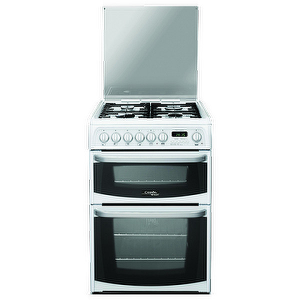 Hotpoint CH60DHWFS Freestanding Gas hob B White cooker