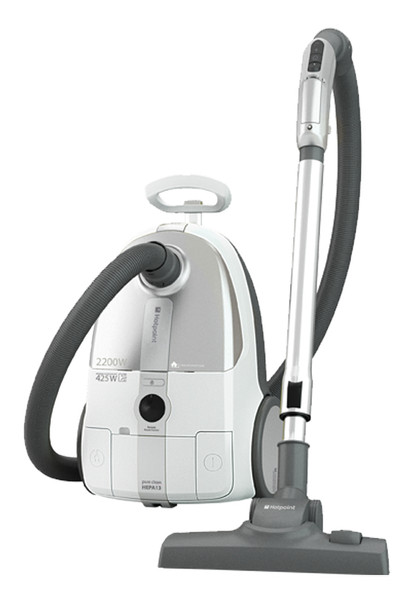 Hotpoint SLB22AA0 Cylinder vacuum cleaner 3.5L 2200W White vacuum