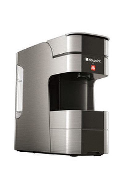Hotpoint CMHPCGX0 Pod coffee machine 0.8L Black,Silver coffee maker